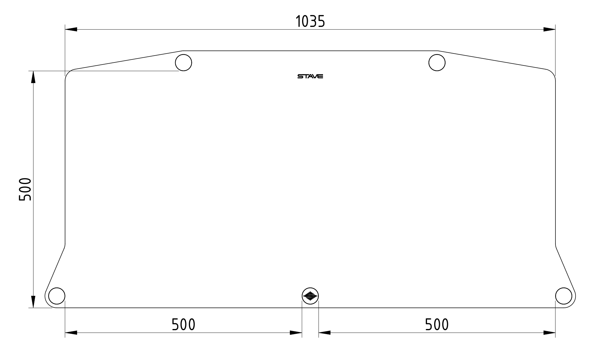 Stave SR-100 standard platform size